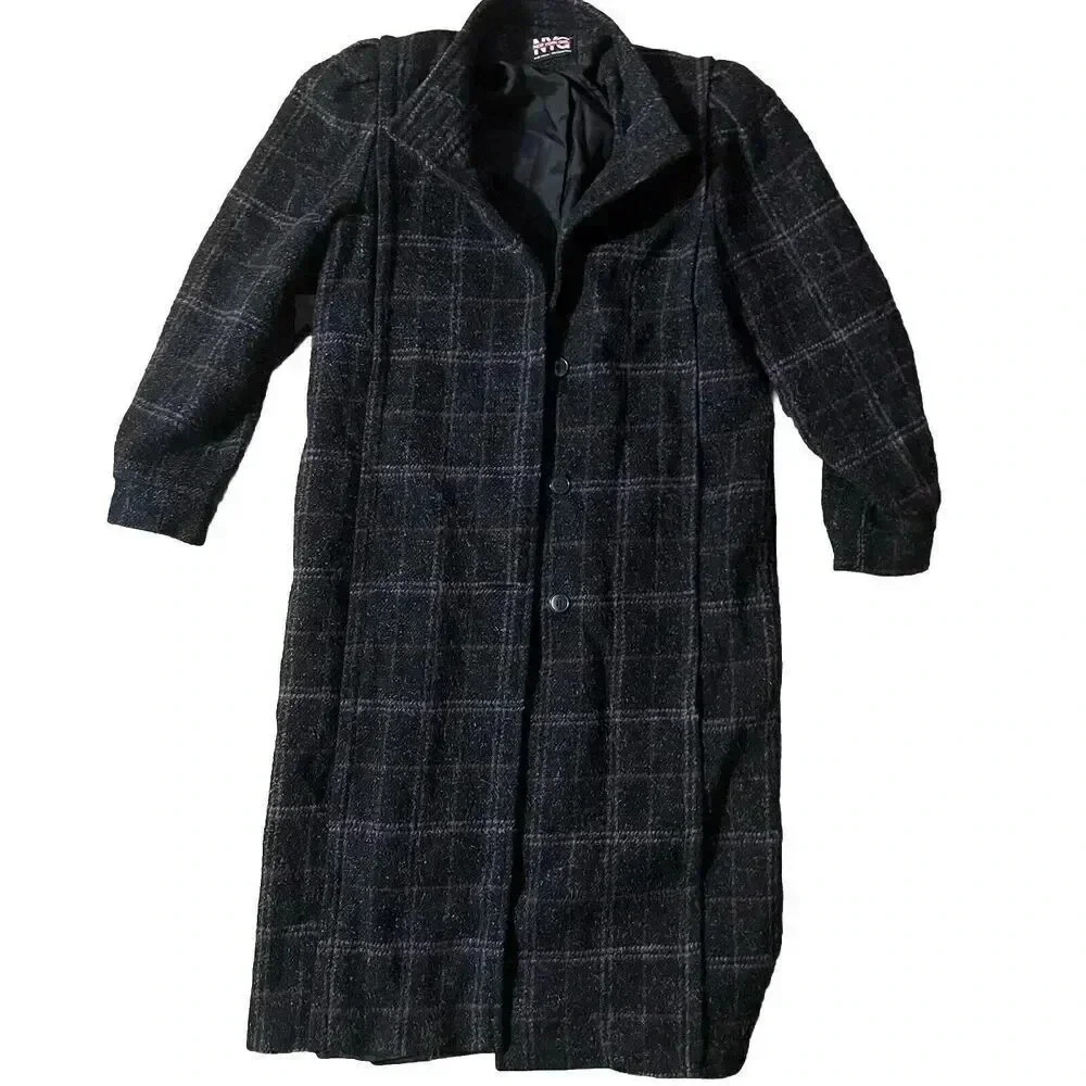Vintage New York Girl Wool Blend Full Length Coat Size 10